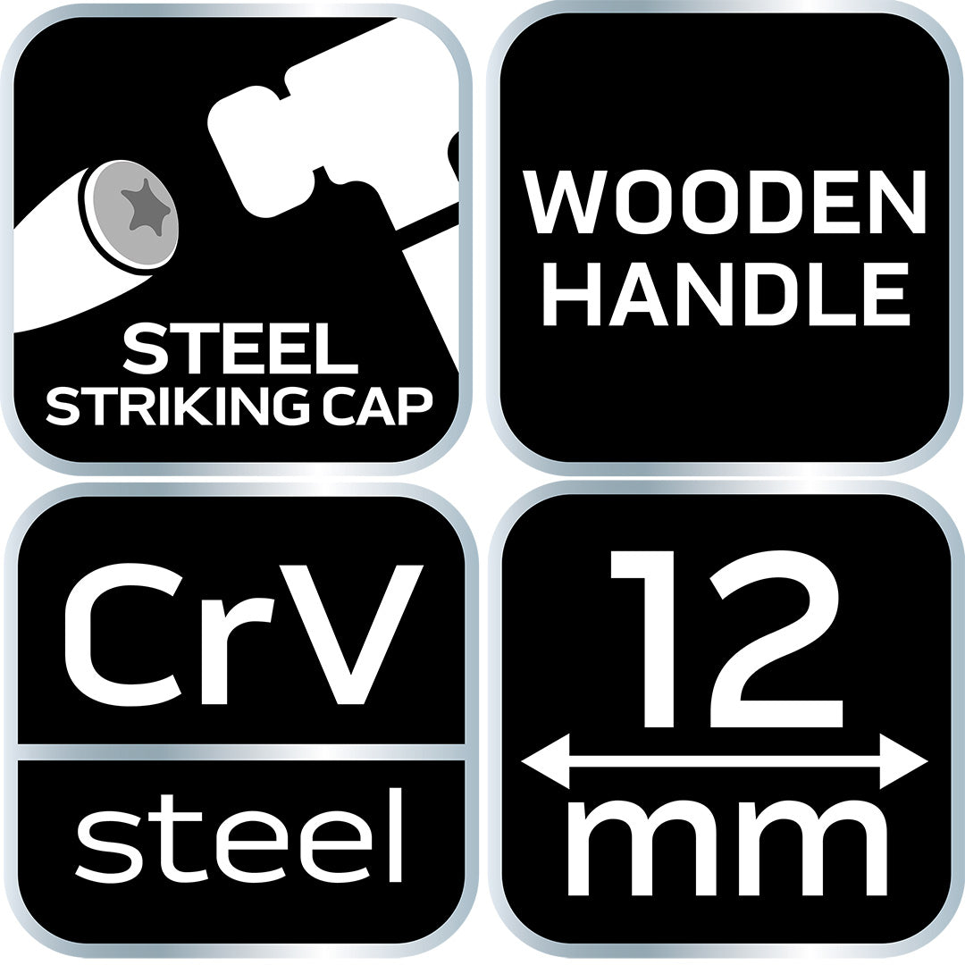 Sekáč 12 mm, CRV, drevená rukoväť od NEO TOOLS nájdeš na naravis.sk