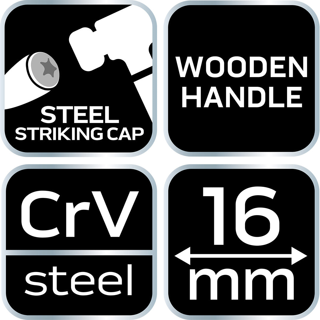 Sekáč 16 mm, CRV, drevená rukoväť od NEO TOOLS nájdeš na naravis.sk