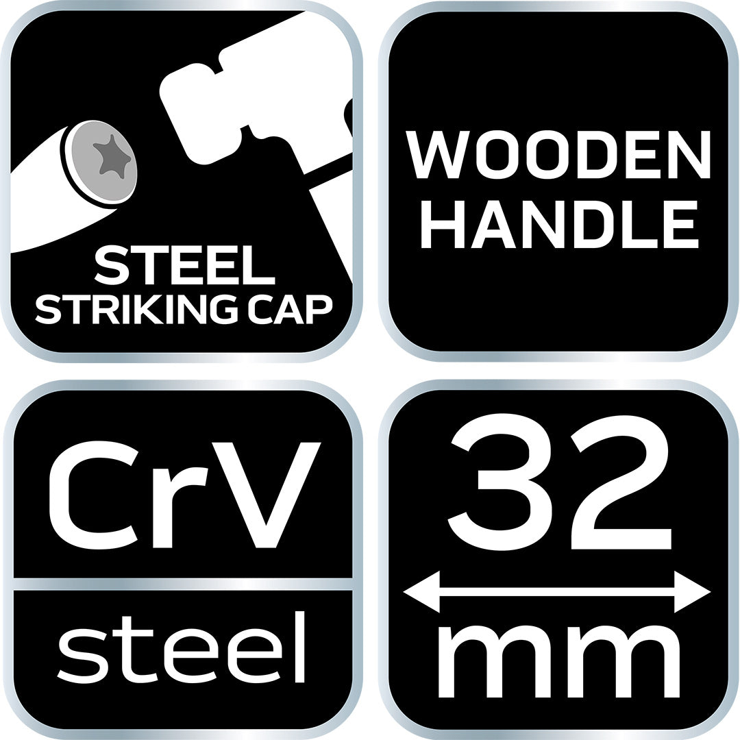 Sekáč 32 mm, CRV, drevená rukoväť od NEO TOOLS nájdeš na naravis.sk