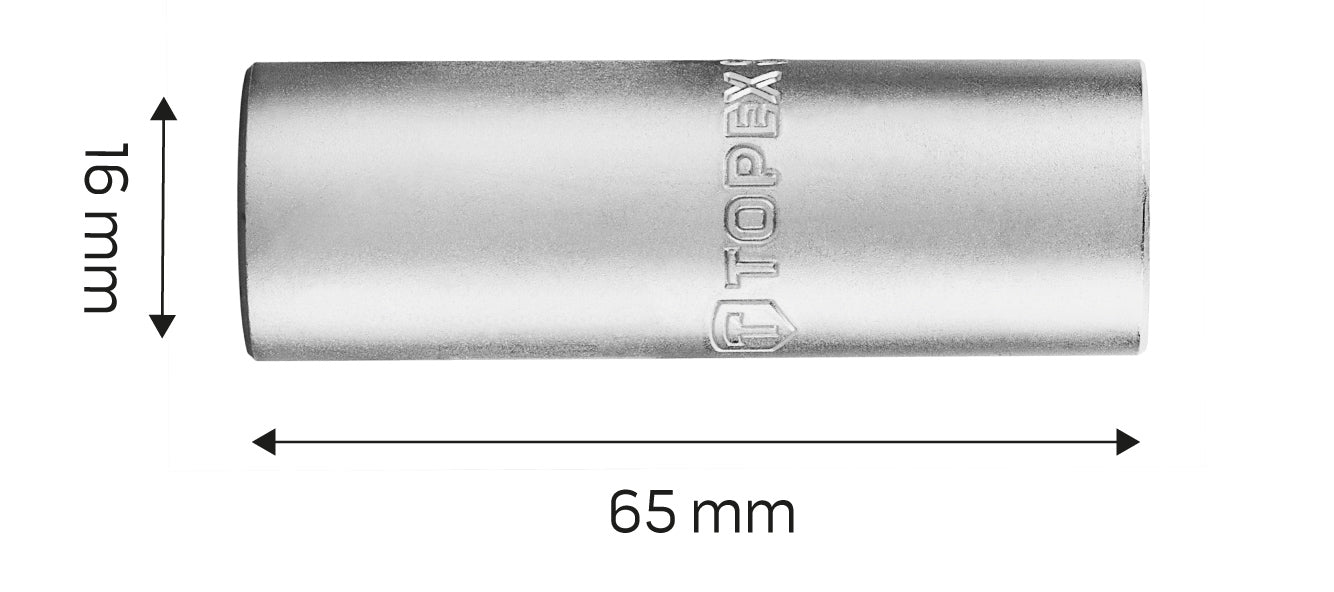 Sviečková gola hlavica 1/2", 16 mm od TOPEX nájdeš na naravis.sk