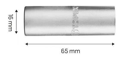 Sviečková gola hlavica 1/2", 16 mm od TOPEX nájdeš na naravis.sk