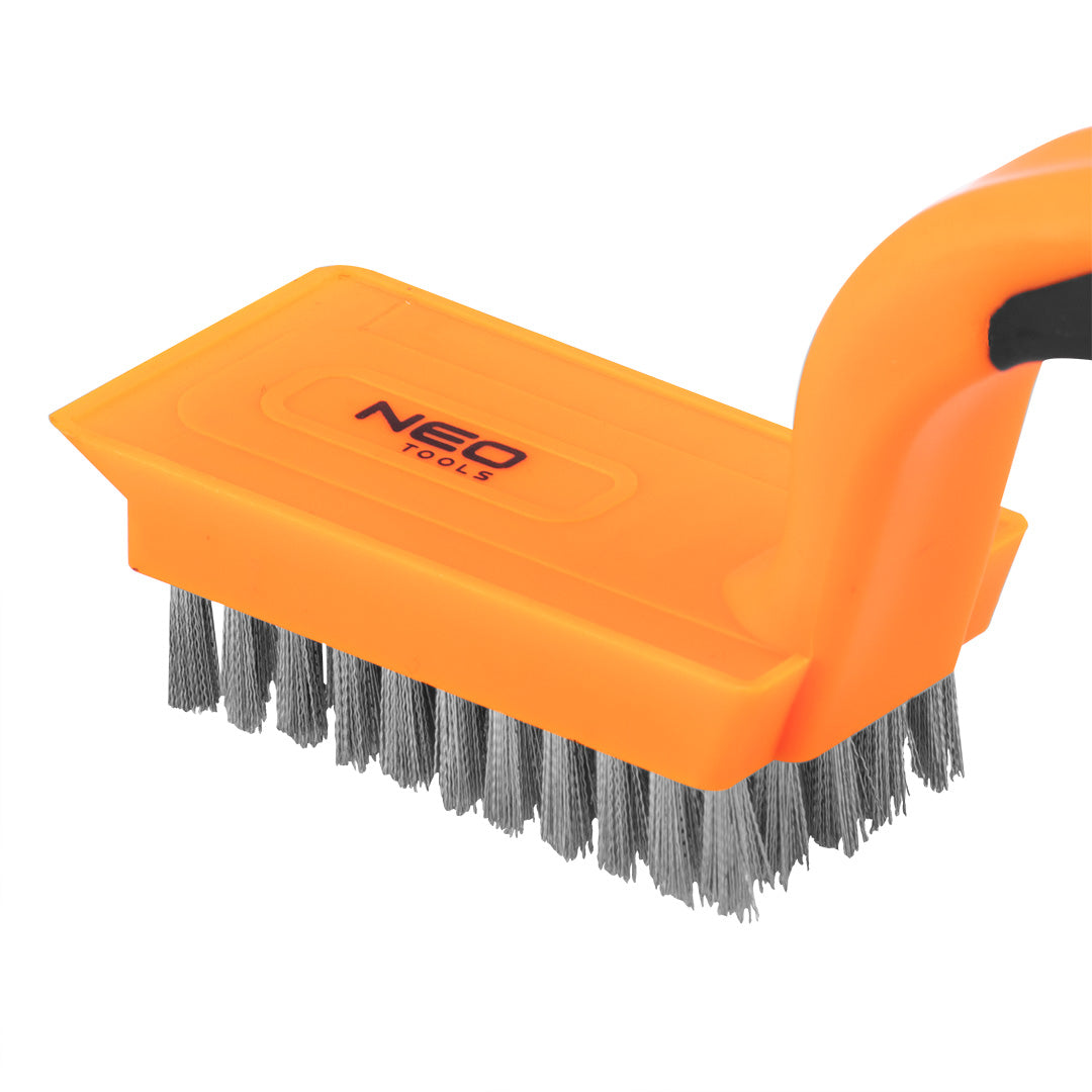 Drôtená kefa, drôt z nehrdzavejúcej ocele, 5x11 jednotlivých radov od NEO TOOLS nájdeš na naravis.sk