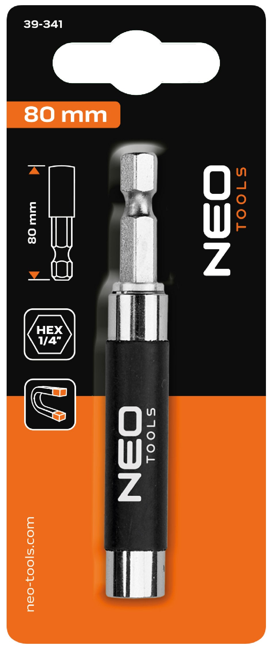 Držiak bitov, 1/4", 80 mm od NEO TOOLS nájdeš na naravis.sk