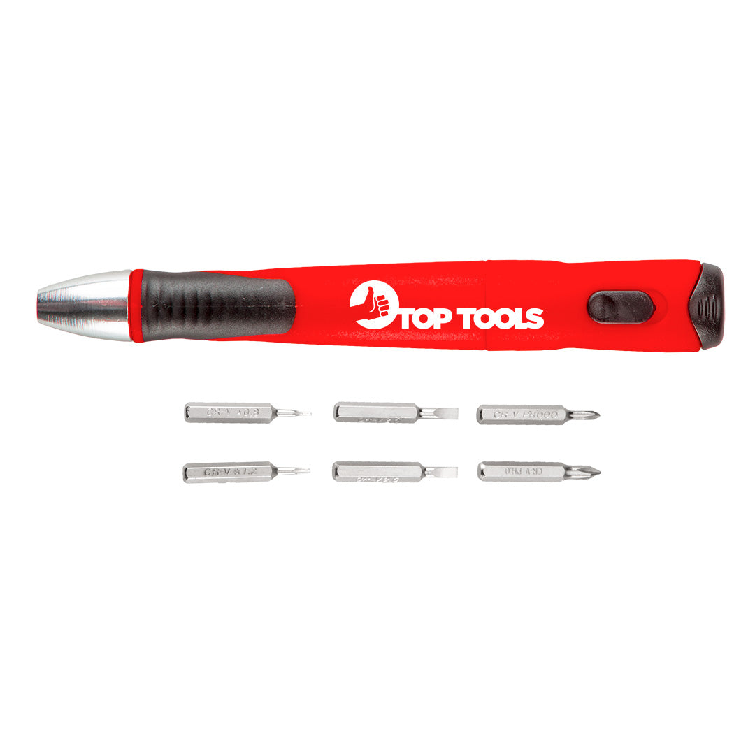 Skrutkovacie nástavce precízne s upínadlom 7 od Top Tools nájdeš na naravis.sk