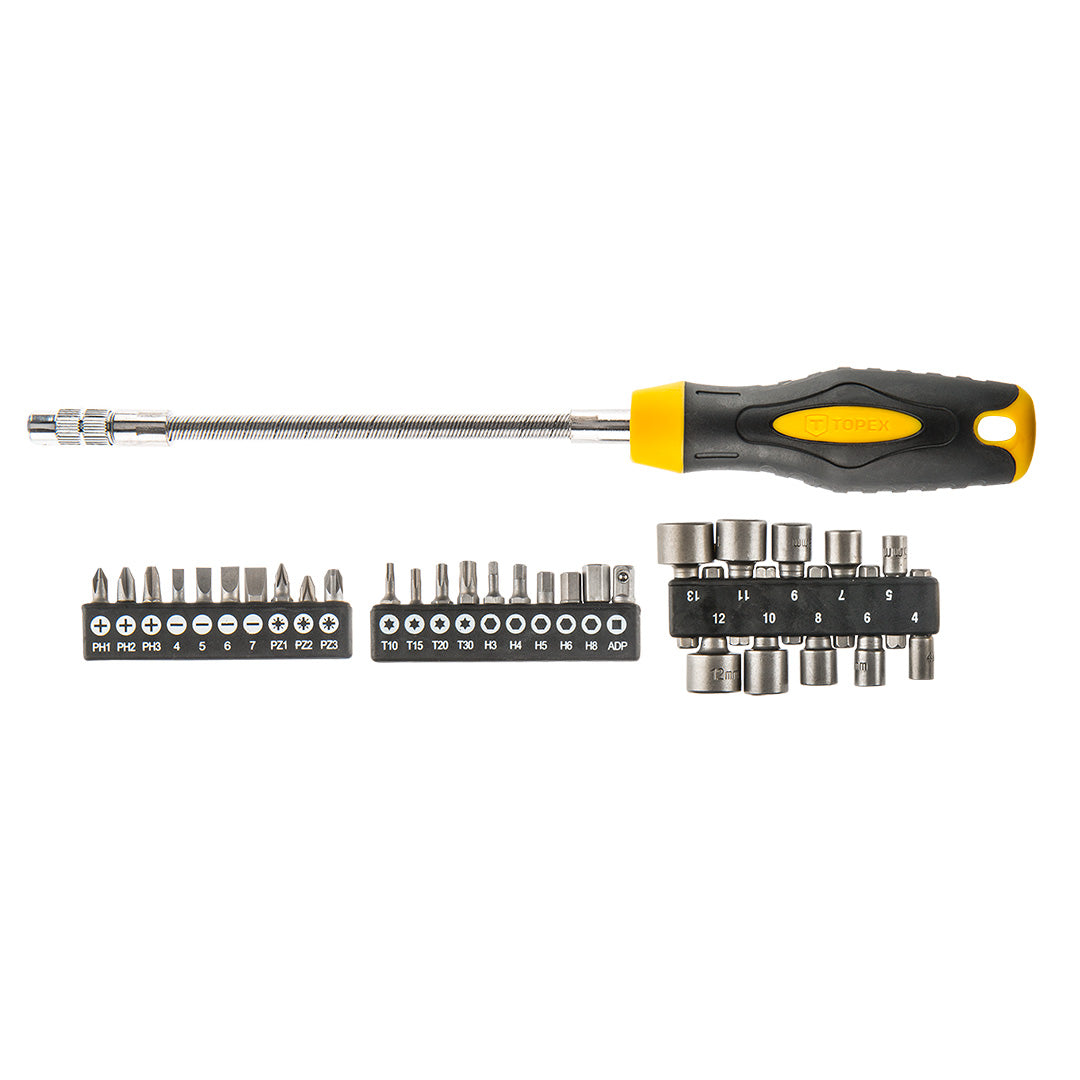Skrutkovač Flexi+Bity 1/4", 31 ks od TOPEX nájdeš na naravis.sk
