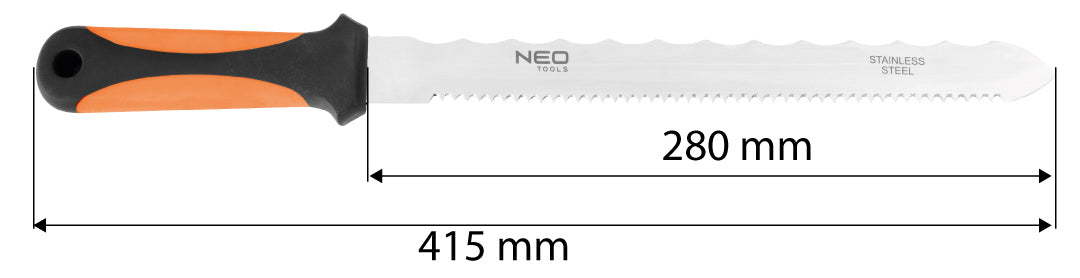 Rezák na minerálnu vlnu 415 mm, čepeľ 280 mm od NEO TOOLS nájdeš na naravis.sk