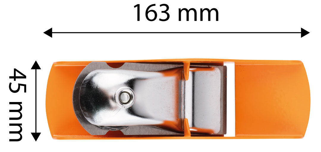 Ručný hoblík, kovový na drevo 163x45 mm od NEO TOOLS nájdeš na naravis.sk