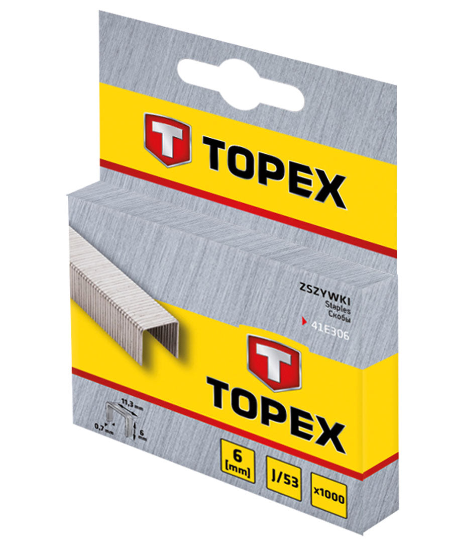 Sponky J typ, 6 mm, 1000 ks od TOPEX nájdeš na naravis.sk