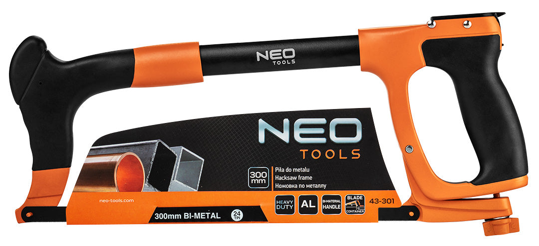 Kovová píla pre vysoké zaťaženie 300 mm s úložným priestorom na listy, hliníková dvojzložková rukoväť od NEO TOOLS nájdeš na naravis.sk