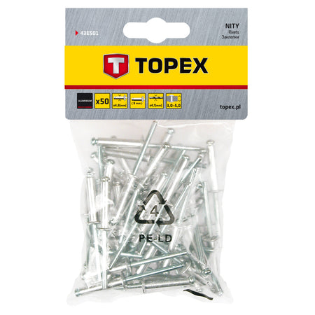 Nit hliníkový trhací 4,8 mm x 8 mm, 50ks od TOPEX nájdeš na naravis.sk