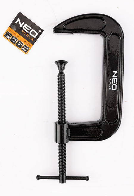 Stolárska svorka (skrutka), typ C (G), 125 mm (5"), liatina, hmotnosť 815 g od NEO TOOLS nájdeš na naravis.sk