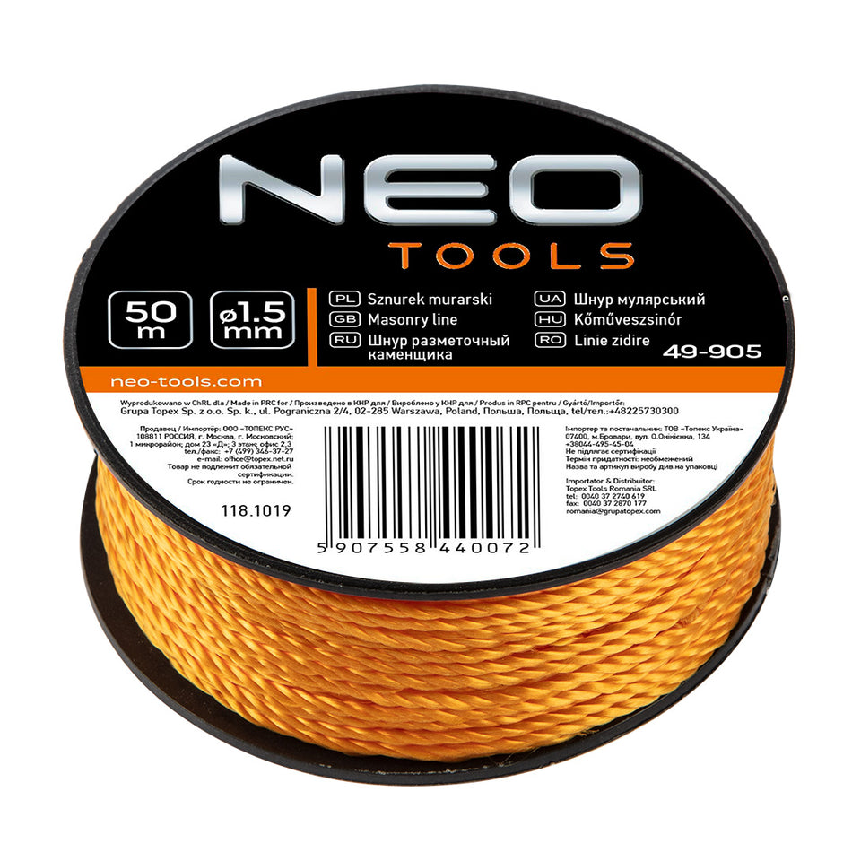 Šnúrka murárska, 50 m od NEO TOOLS nájdeš na naravis.sk