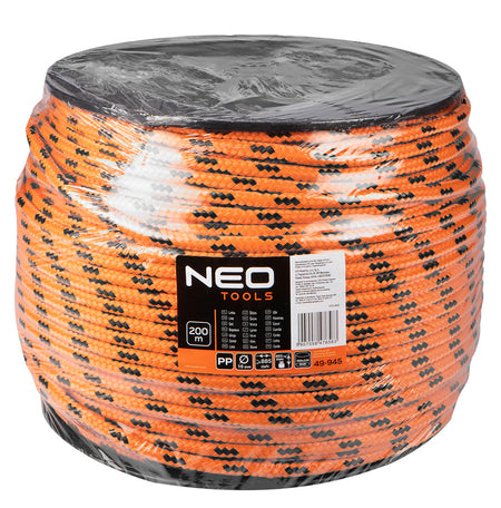 Opletená polypropylénová šnúra fi 10 200m od NEO TOOLS nájdeš na naravis.sk