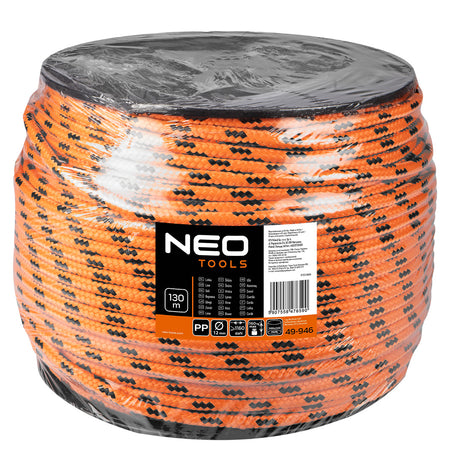 Opletená polypropylénová šnúra fi 12 130 m od NEO TOOLS nájdeš na naravis.sk
