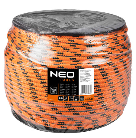 Opletená polypropylénová šnúra fi 14 100 m od NEO TOOLS nájdeš na naravis.sk
