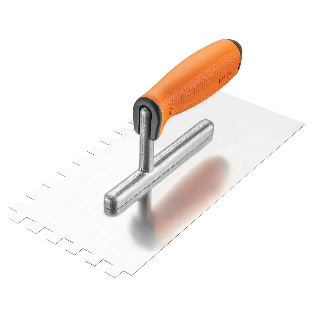 Hladidlo so zubami, 270 x 128 mm, zub 10 x 10 x 10 mm, dvojmateriálová rukoväť od NEO TOOLS nájdeš na naravis.sk
