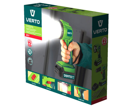 Akumulátorová vŕtačka/príklepová vŕtačka 2 x 20V, Li-Ion/1.5Ah, kufrík + baterka od VERTO nájdeš na naravis.sk