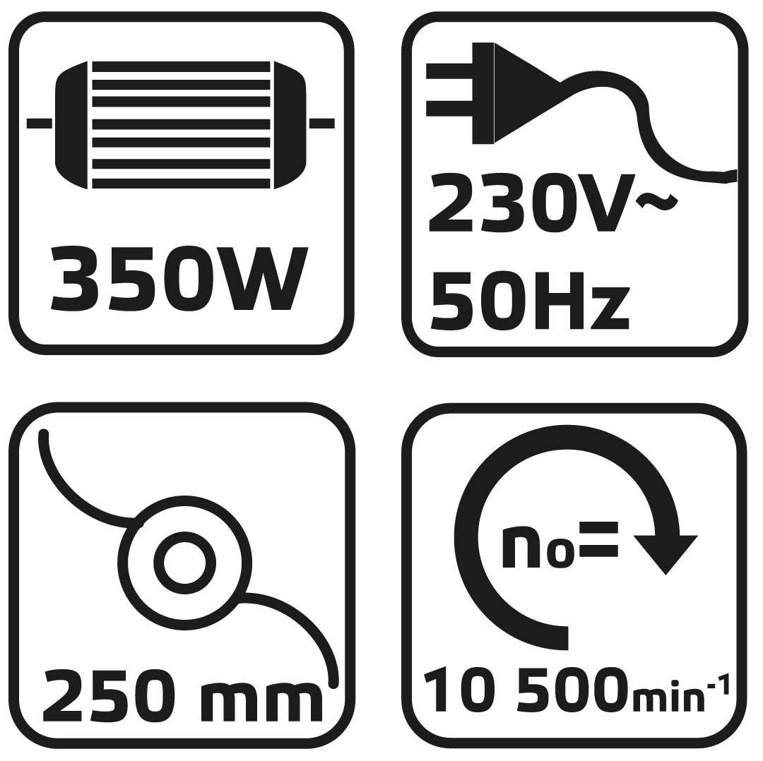 Vyžínač, 350 W, šírka záberu 250 mm od VERTO nájdeš na naravis.sk