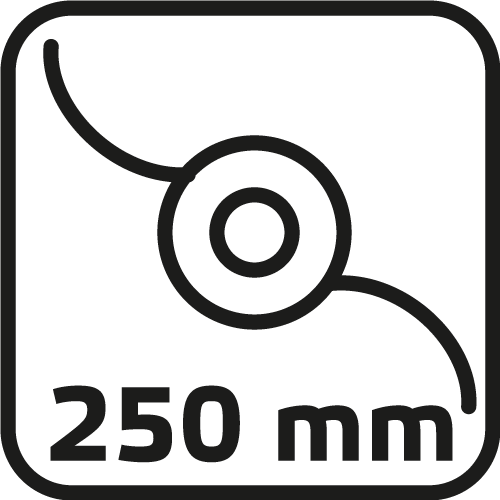 Vyžínač, 350 W, šírka záberu 250 mm od VERTO nájdeš na naravis.sk