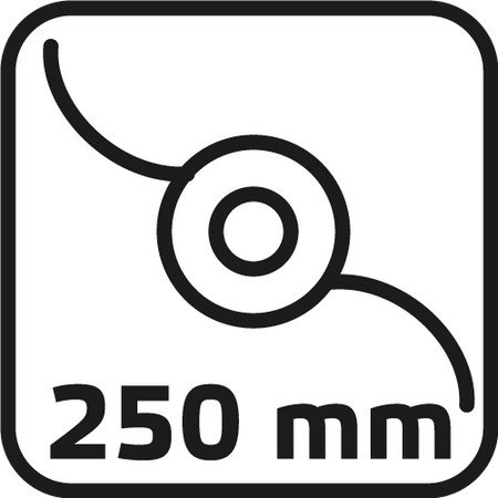 Vyžínač, 350 W, šírka záberu 250 mm od VERTO nájdeš na naravis.sk