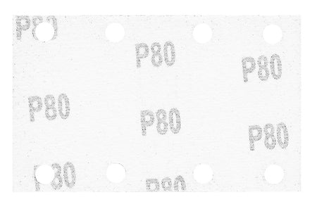 Brúsne listy so suchým zipsom, obdĺžnikové 80 x 130 mm, P80, 5 ks, s 8 otvormi pre 04-623 od NEO TOOLS nájdeš na naravis.sk