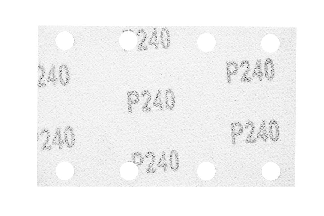 Brúsne listy so suchým zipsom, obdĺžnikové 80 x 130 mm, P240, 5 ks s 8 otvormi pre 04-623 od NEO TOOLS nájdeš na naravis.sk