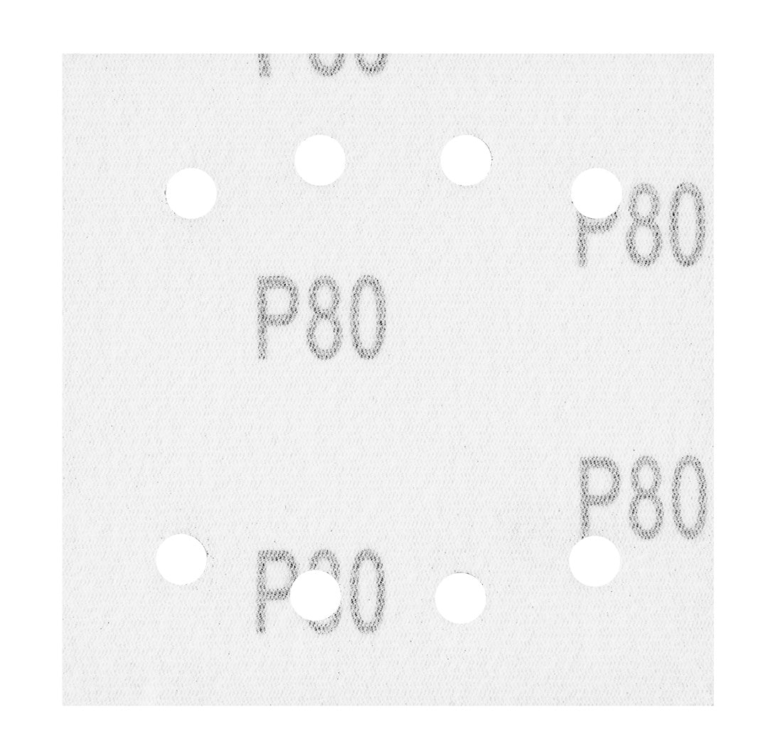 Brúsne listy so suchým zipsom, štvorcové 113 x 113 mm, P80, 5 ks, s 8 otvormi pre 04-623 od NEO TOOLS nájdeš na naravis.sk