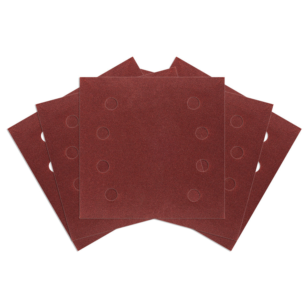 Brúsne listy so suchým zipsom, štvorcové 113 x 113 mm, P120, 5 ks, s 8 otvormi pre 04-623 od NEO TOOLS nájdeš na naravis.sk