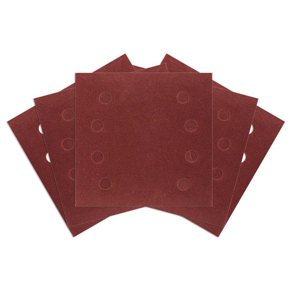 Brúsne listy so suchým zipsom, štvorcové 113 x 113 mm, P120, 5 ks, s 8 otvormi pre 04-623 od NEO TOOLS nájdeš na naravis.sk