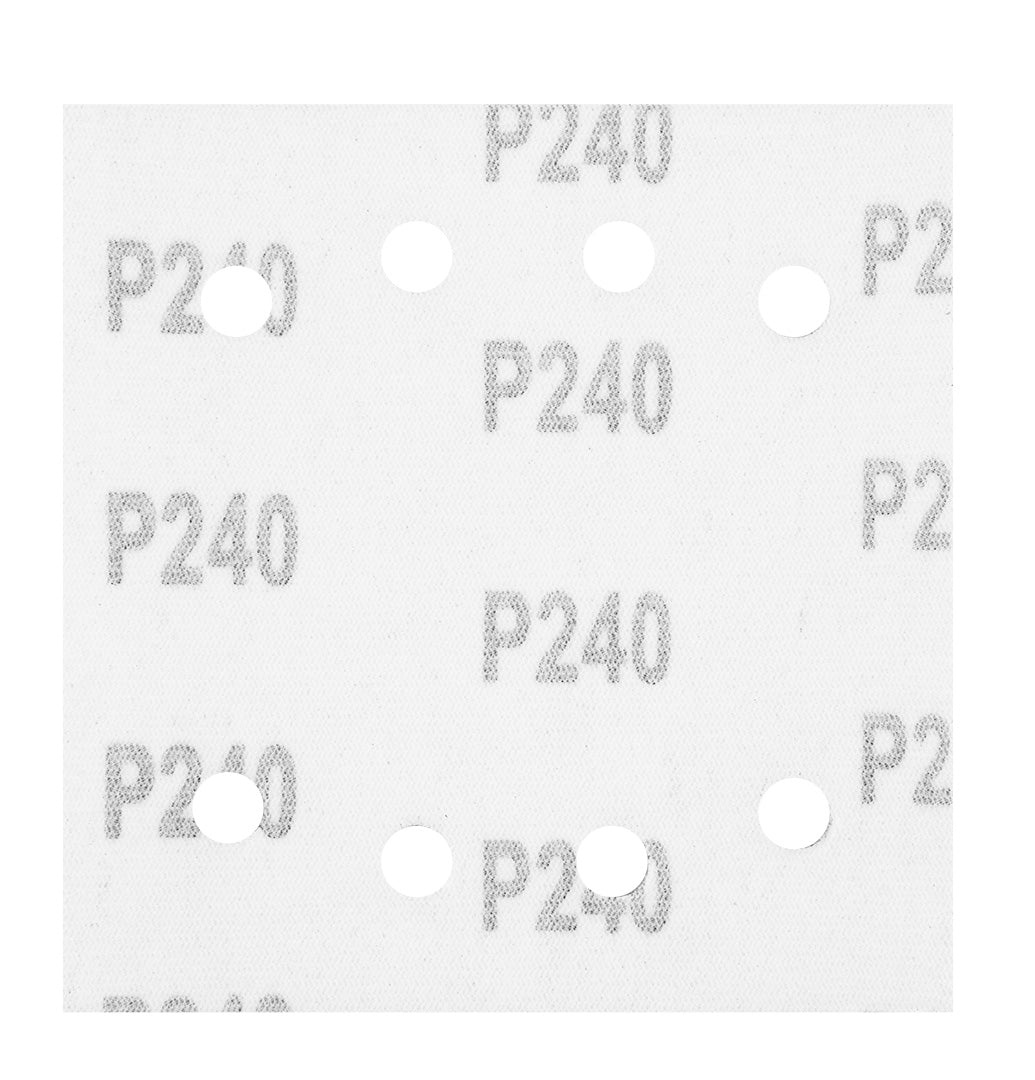 Brúsne listy so suchým zipsom, štvorcové 113 x 113 mm, P240, 5 ks, s 8 otvormi pre 04-623 od NEO TOOLS nájdeš na naravis.sk
