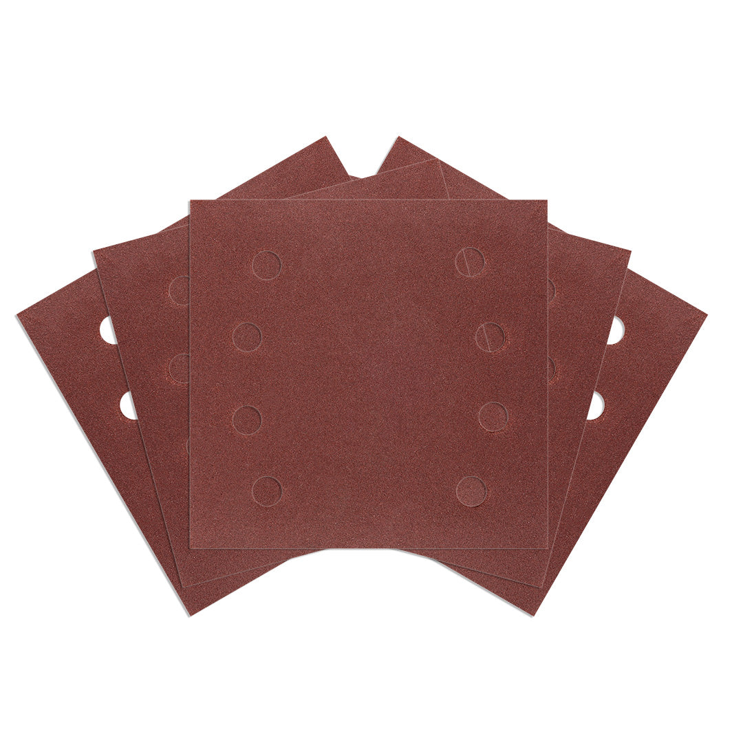 Brúsne listy so suchým zipsom, štvorcové 113 x 113 mm, P240, 5 ks, s 8 otvormi pre 04-623 od NEO TOOLS nájdeš na naravis.sk