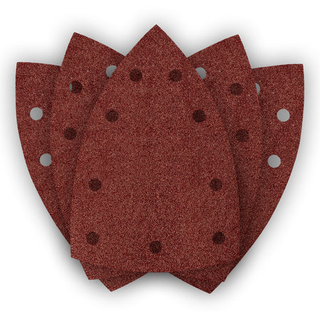 Brúsne listy so suchým zipsom, železo 100 x 147 mm, P80, 5 ks, s 9 otvormi pre 04-623 od NEO TOOLS nájdeš na naravis.sk