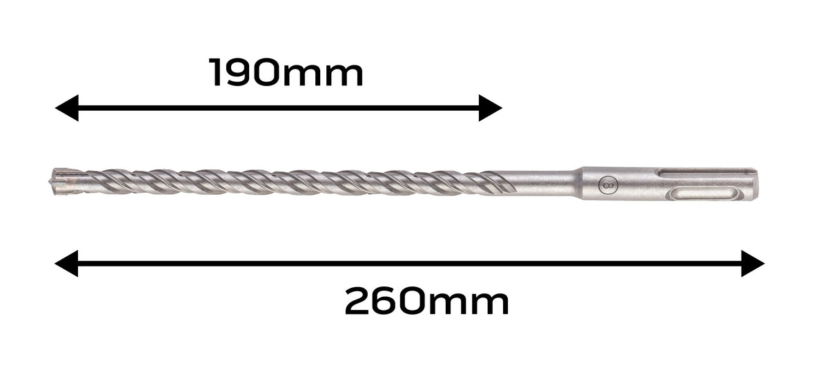 Vrták do železobetónu SDS Plus 8 x 260 mm, quatro od NEO TOOLS nájdeš na naravis.sk