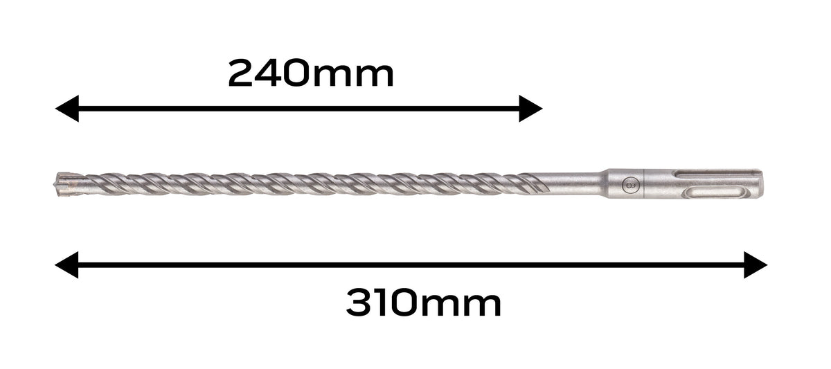 Vrták do železobetónu SDS Plus 8 x 310 mm, quatro od NEO TOOLS nájdeš na naravis.sk