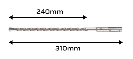 Vrták do železobetónu SDS Plus 8 x 310 mm, quatro od NEO TOOLS nájdeš na naravis.sk