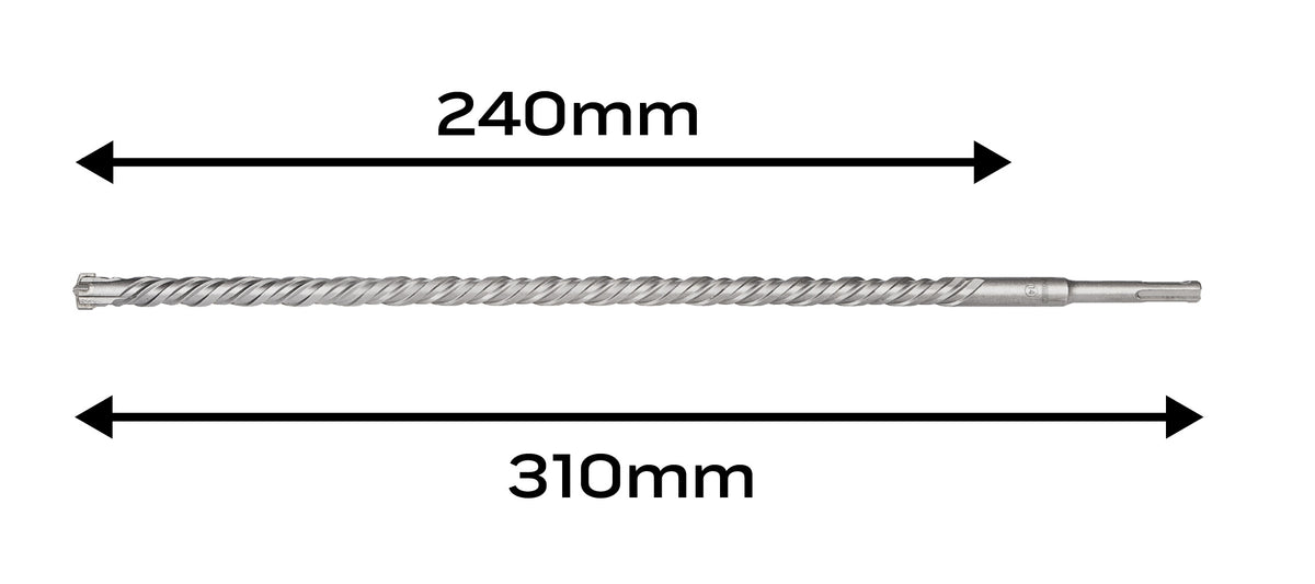 Vrták do železobetónu SDS Plus 14 x 310 mm, quatro od NEO TOOLS nájdeš na naravis.sk