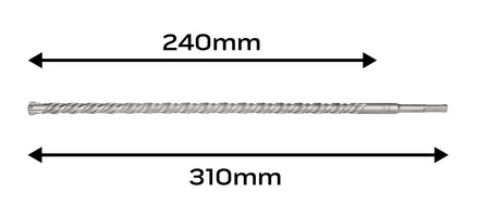 Vrták do železobetónu SDS Plus 14 x 310 mm, quatro od NEO TOOLS nájdeš na naravis.sk