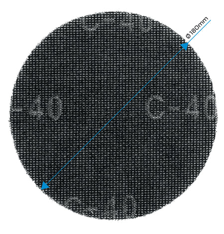 Mriežka na brúsenie sadry so suchým zipsom 180 mm, K40, 5ks pre brúsku 59G263 od GRAPHITE nájdeš na naravis.sk