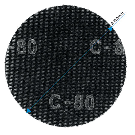 Mriežka na brúsenie sadry so suchým zipsom 180 mm, K80, 5ks pre brúsku 59G263 od GRAPHITE nájdeš na naravis.sk