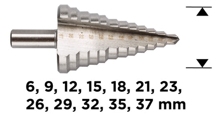 Krokový vrták 6-37 mm od GRAPHITE nájdeš na naravis.sk