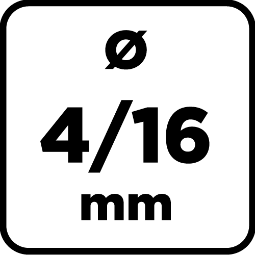 Vrták na skosenie dreva 4 mm/16 mm od GRAPHITE nájdeš na naravis.sk