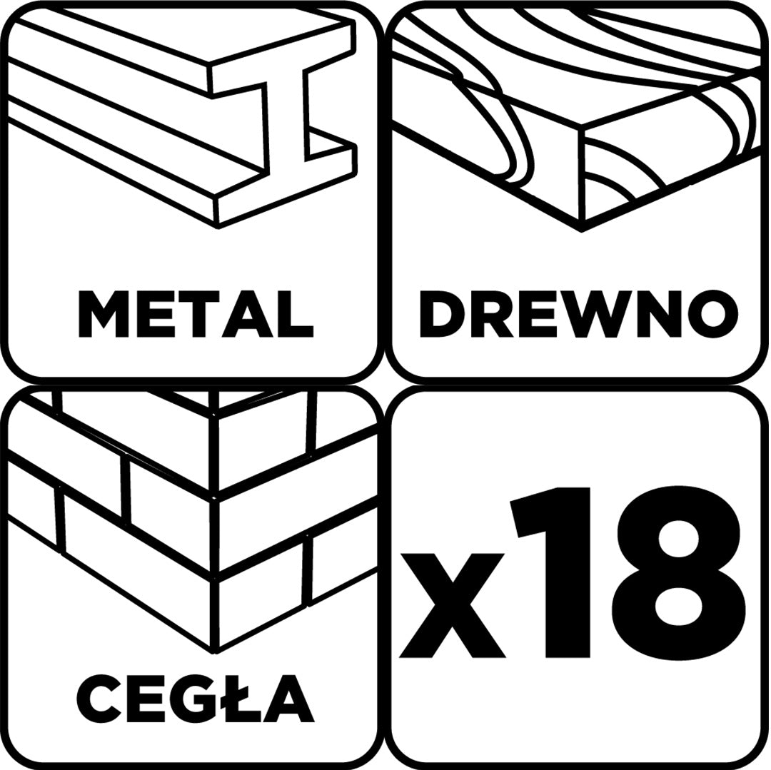 Sada vrtákov do kovu, dreva, tehál: 3, 4, 5, 6, 8, 10 mm, 18 ks. od GRAPHITE nájdeš na naravis.sk
