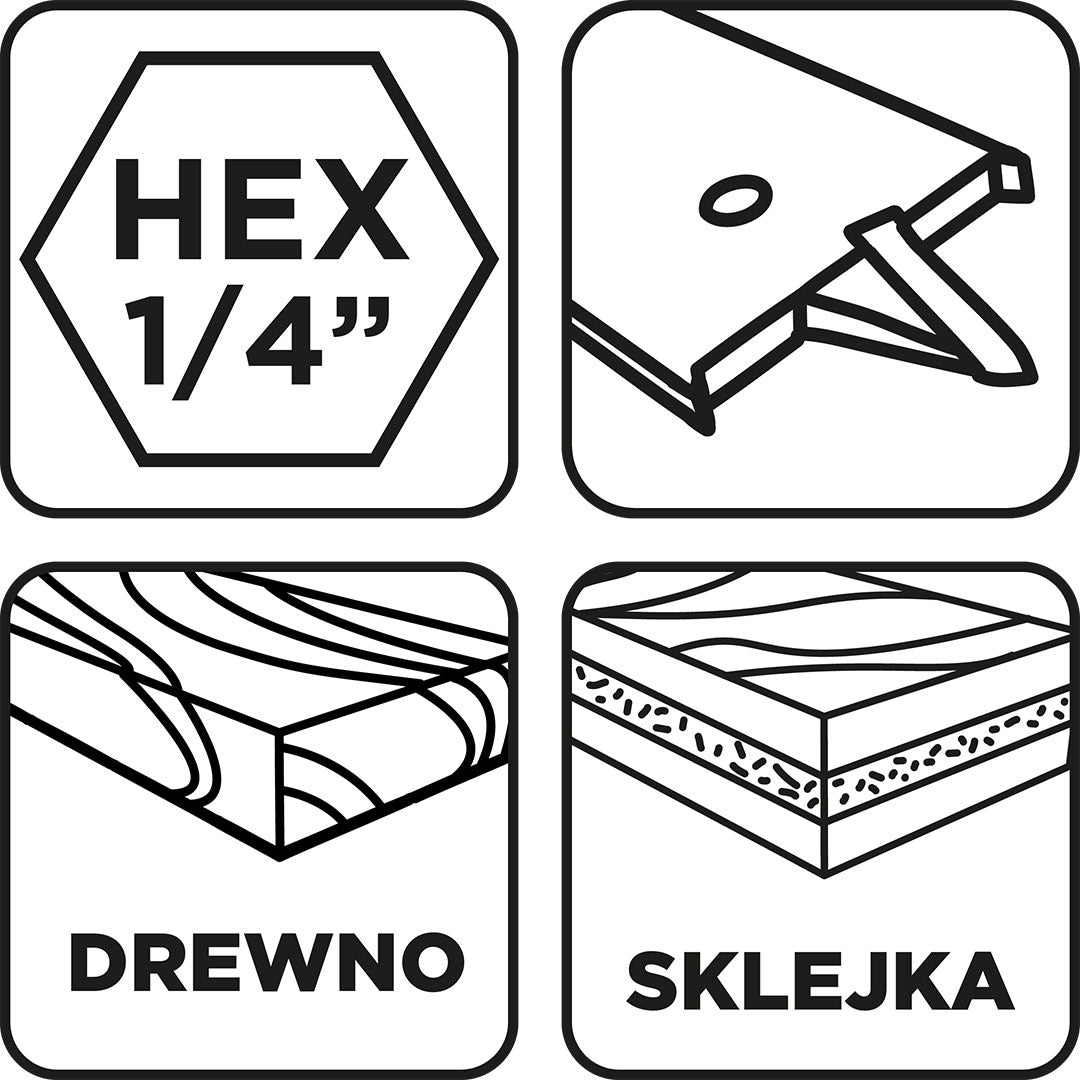 Čepeľový vrták do dreva, 14 x 152 mm od GRAPHITE nájdeš na naravis.sk