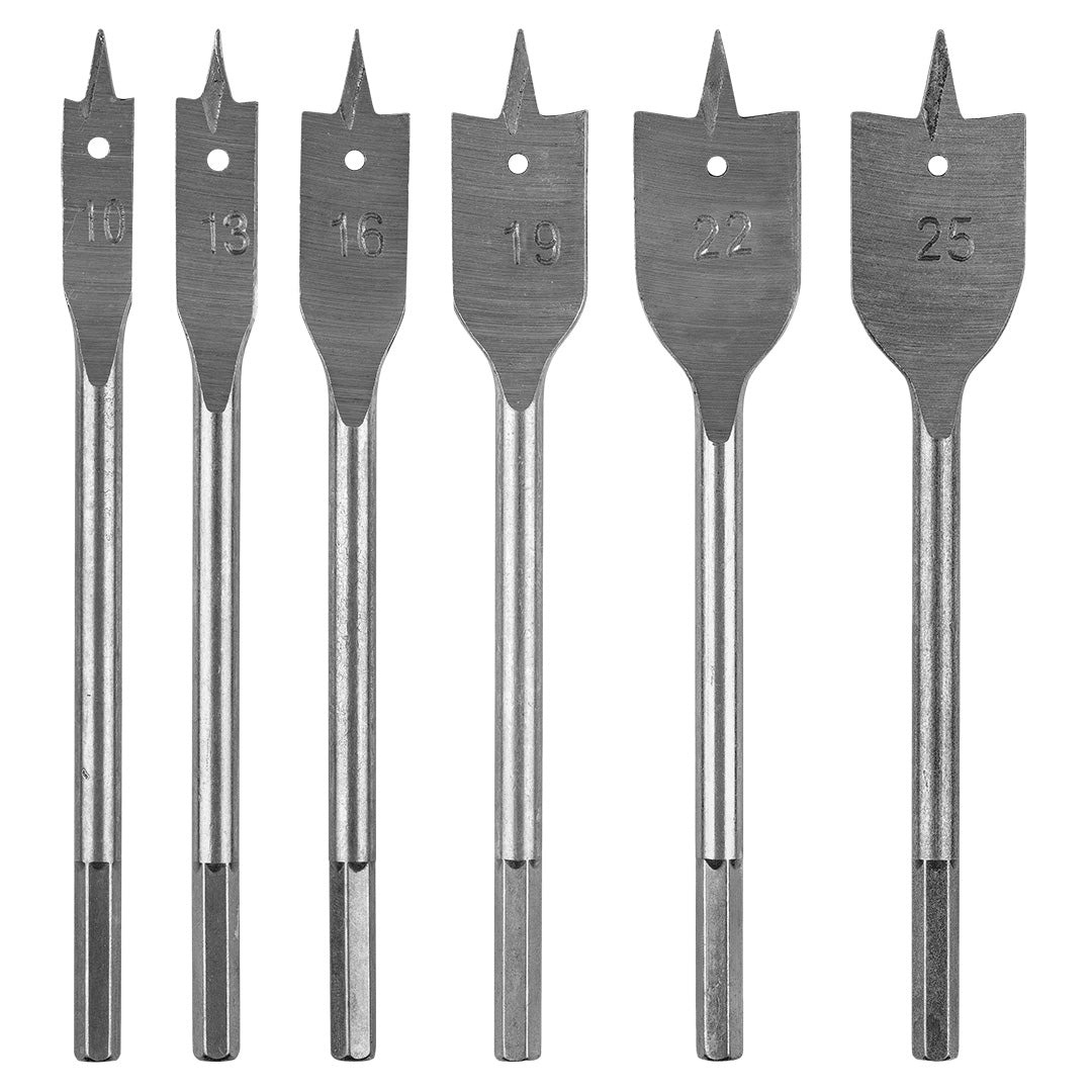 Čepeľové vrtáky do dreva: 10,13,16,19,22,25 mm, sada 6 ks. od GRAPHITE nájdeš na naravis.sk