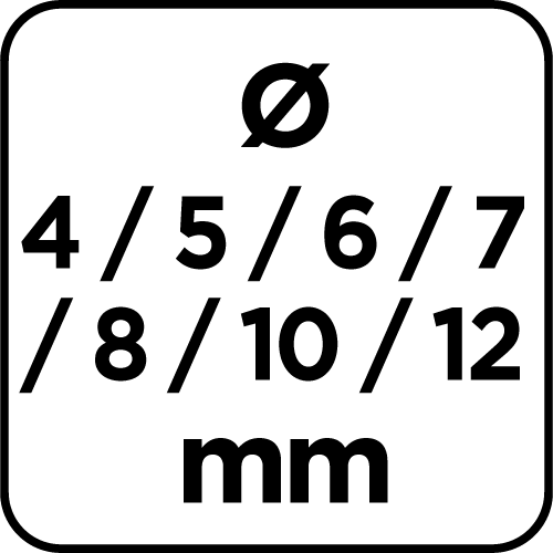 Sada vrtákov do dreva, rozšírená: 4, 5, 6, 7, 8, 10, 12 mm x 300 mm, 7 kusov od GRAPHITE nájdeš na naravis.sk