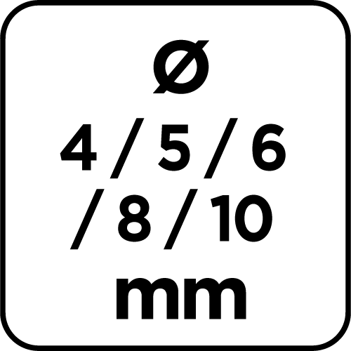 Sada vrtákov do dreva: 4, 5, 6, 8, 10 mm, 5 kusov od GRAPHITE nájdeš na naravis.sk