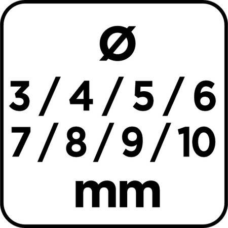 Sada vrtákov do dreva: 3, 4, 5, 6, 7, 8, 9, 10 mm, 8 kusov od GRAPHITE nájdeš na naravis.sk