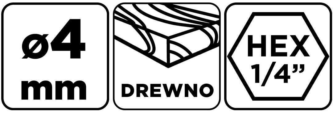 Vrták do dreva Hex 4,0 mm od GRAPHITE nájdeš na naravis.sk