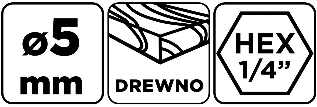 Vrták do dreva Hex 5,0 mm od GRAPHITE nájdeš na naravis.sk
