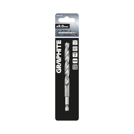 Vrták do kovu Hex 9,0 mm od GRAPHITE nájdeš na naravis.sk